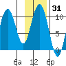 Valdez tide chart for Friday, January 31, 2025