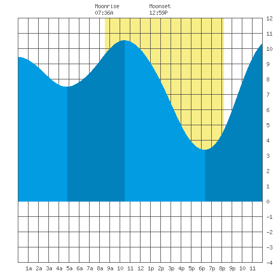 Village Islands tide chart for Friday, March 13, 2026