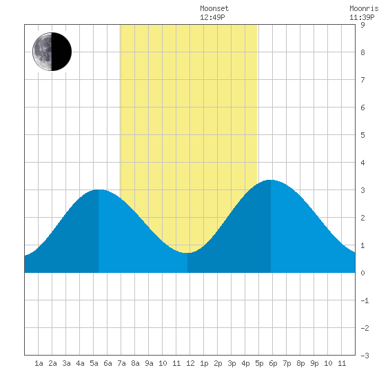 Fraziers Ferry tide chart for Friday, November 22, 2024