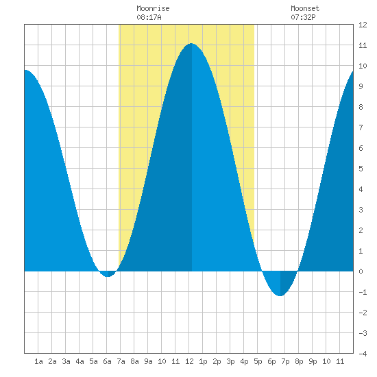 Walpole tide chart for Friday, January 31, 2025