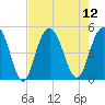 Wappoo Creek bridge tide chart for Tuesday, August 12, 2025