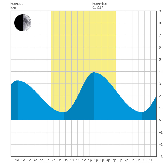 Pawleys Island South tide chart for Thursday, November 11, 2021