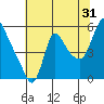 Wauna tide chart for Wednesday, July 31, 2024