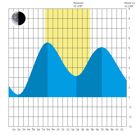 Wauna tide chart for Friday, November 22, 2024