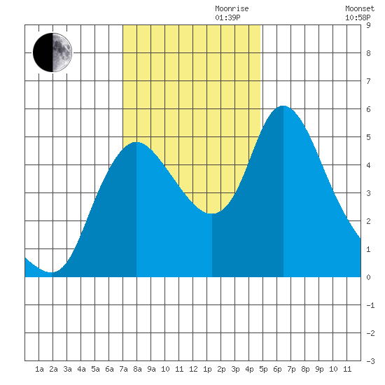 Wauna tide chart for Friday, November 8, 2024