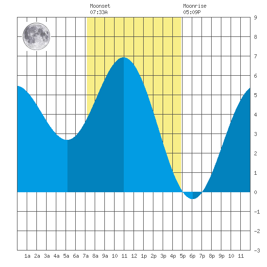 Wedderburn tide chart for Friday, November 19, 2021