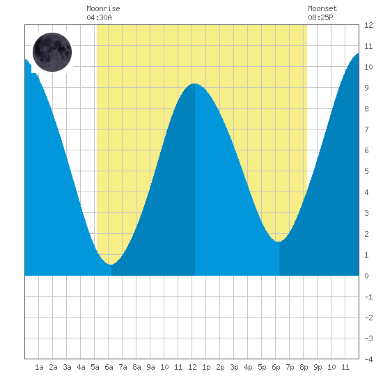 Wellfleet tide chart for Friday, July 9, 2021