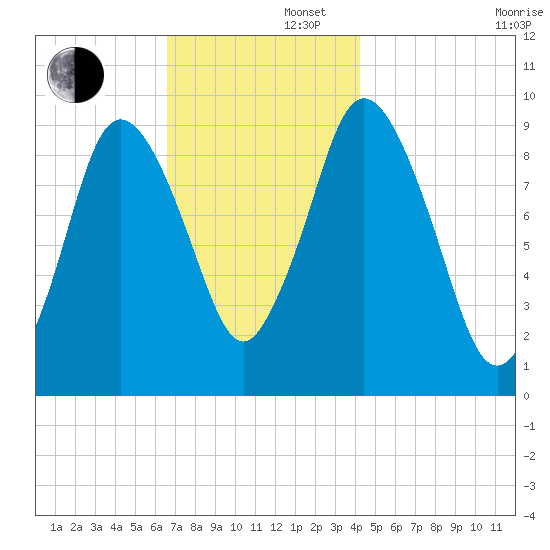 Wellfleet tide chart for Friday, November 22, 2024