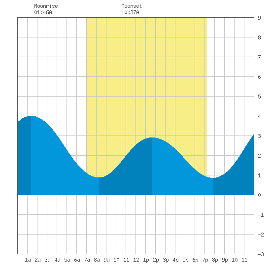 West Wildwood tide chart for Friday, March 21, 2025