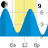Whale Branch entrance tide chart for Sunday, January 9, 2022