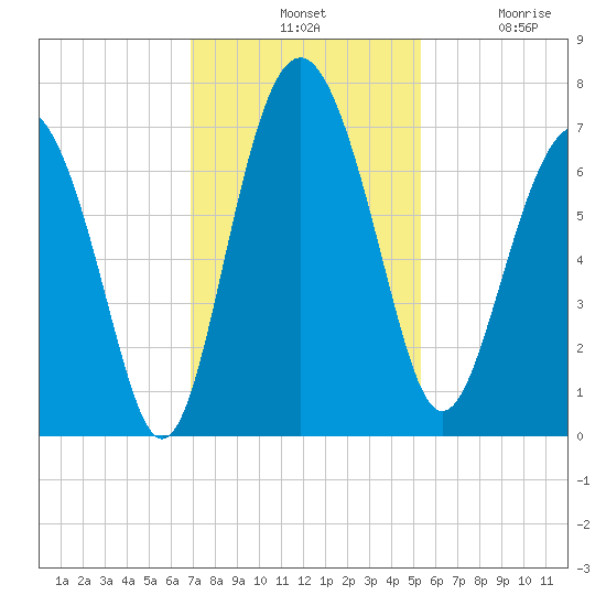 Whale Branch entrance tide chart for Tuesday, November 19, 2024
