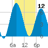 Whale Branch entrance tide chart for Sunday, January 12, 2025