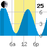 Whale Branch entrance tide chart for Sunday, January 25, 2026