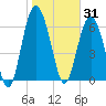 Whale Branch entrance tide chart for Saturday, January 31, 2026