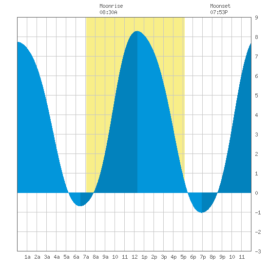 Whitestone tide chart for Friday, January 31, 2025