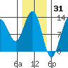 Whitewater Bay tide chart for Saturday, January 31, 2026