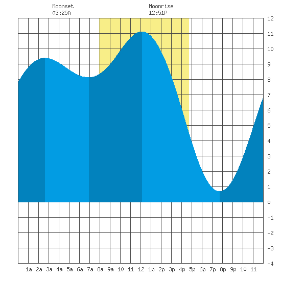 Whitney Point tide chart for Wednesday, January 12, 2022