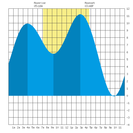 Whitney Point tide chart for Saturday, November 11, 2023