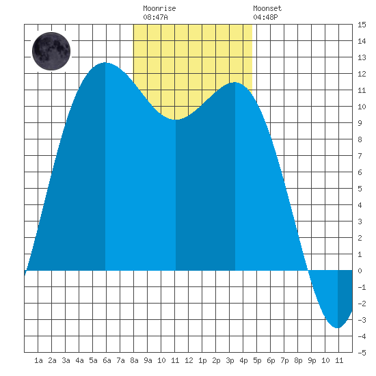 Whitney Point tide chart for Thursday, January 11, 2024