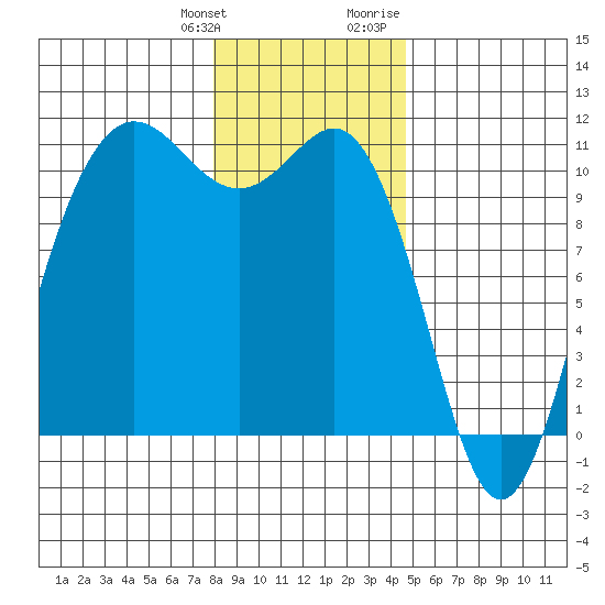 Whitney Point tide chart for Saturday, January 11, 2025
