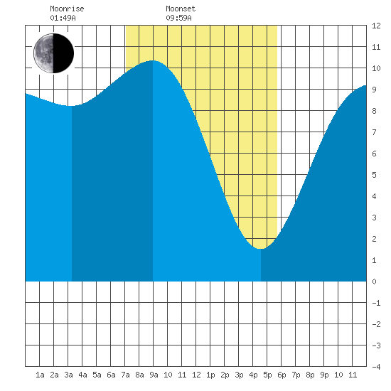 Whitney Point tide chart for Thursday, February 20, 2025
