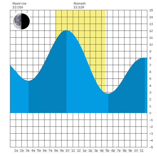 Whitney Point tide chart for Saturday, January 10, 2026