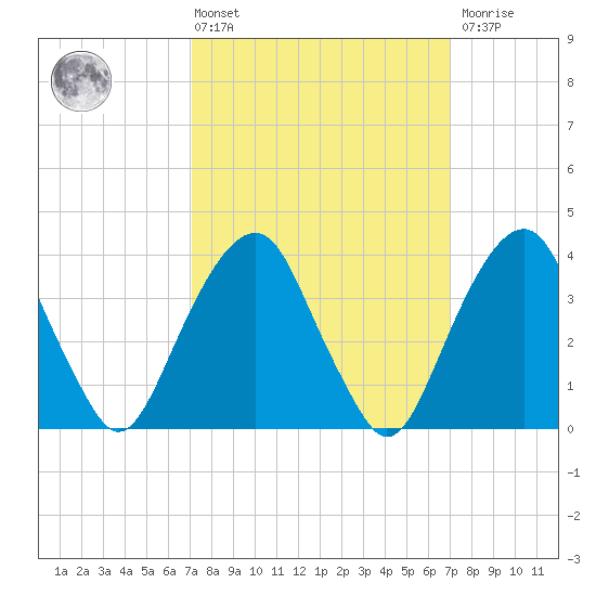 Williamsburg Bridge tide chart for Friday, March 14, 2025