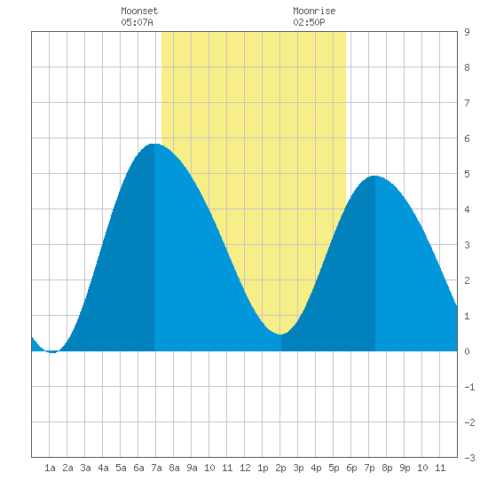 Willtown Bluff tide chart for Monday, January 22, 2024