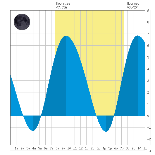Willtown Bluff tide chart for Sunday, March 10, 2024