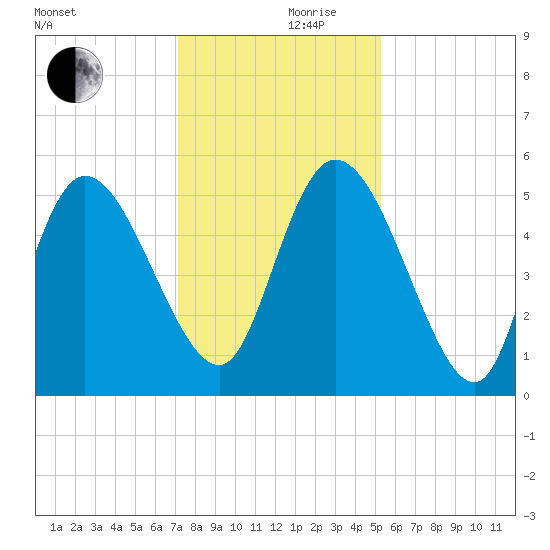 Willtown Bluff tide chart for Sunday, December 8, 2024