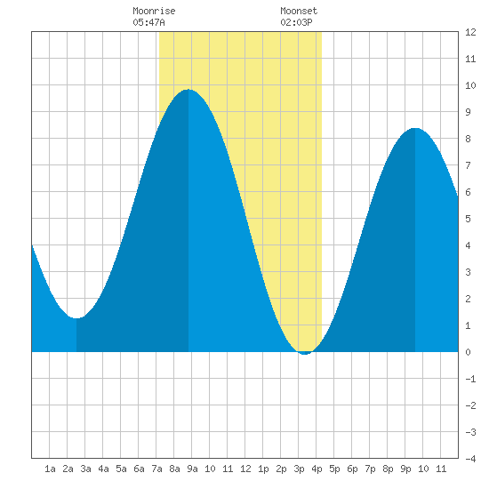 Wilson Cove tide chart for Tuesday, January 9, 2024