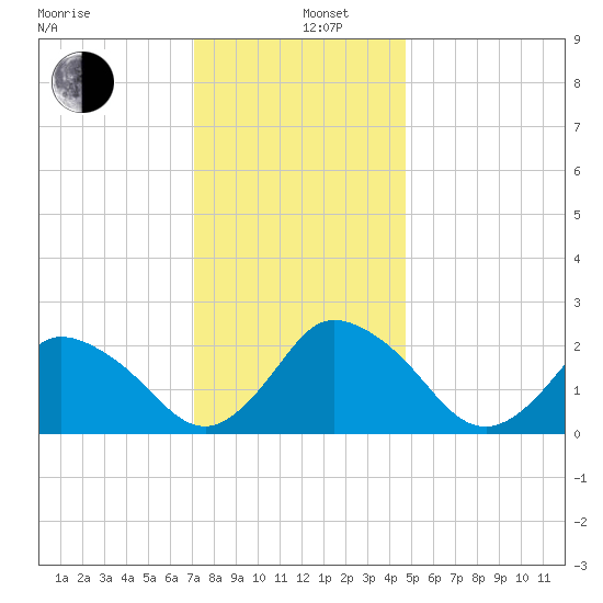 Wishart Point tide chart for Thursday, December 11, 2025