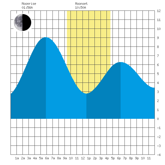 Wooded Islands tide chart for Tuesday, January 21, 2025