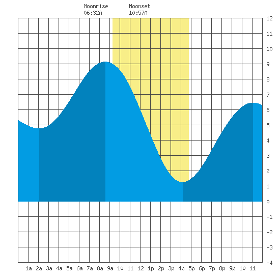 Wooded Islands tide chart for Friday, January 24, 2025