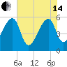 Woodville tide chart for Friday, June 14, 2024
