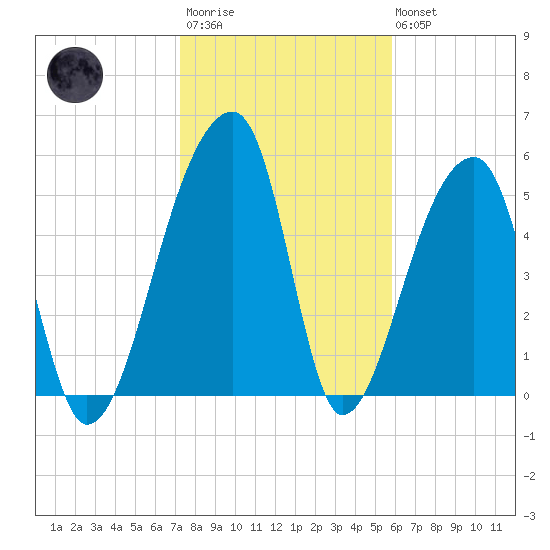Woodville tide chart for Wednesday, January 29, 2025