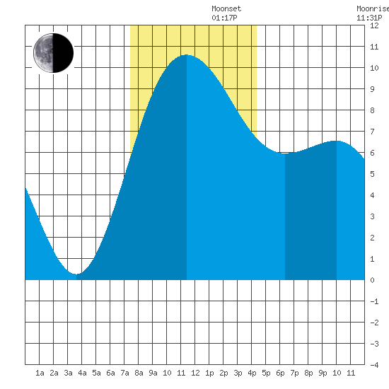 Deception Pass tide chart for Friday, November 22, 2024