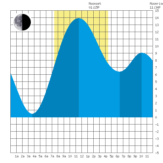 Anderson Island Ferry tide chart for Friday, November 22, 2024