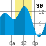 Anderson Island Ferry tide chart for Tuesday, December 30, 2025