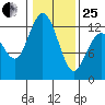 Anderson Island Ferry tide chart for Sunday, January 25, 2026