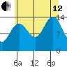 Young Bay tide chart for Monday, August 12, 2024