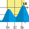 Young Bay tide chart for Saturday, August 16, 2025