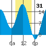 Young Bay tide chart for Saturday, January 31, 2026