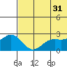 Zapadni Bay tide chart for Wednesday, May 31, 2023