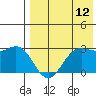 Zapadni Bay tide chart for Saturday, August 12, 2023