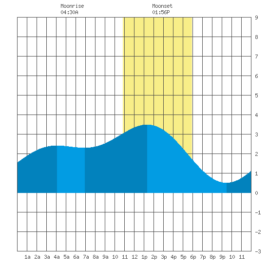 Zapadni Bay tide chart for Friday, January 5, 2024