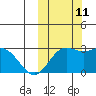 Zapadni Bay tide chart for Friday, October 11, 2024