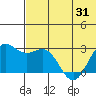 Zapadni Bay tide chart for Saturday, May 31, 2025
