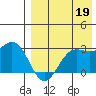 Zapadni Bay tide chart for Tuesday, August 19, 2025