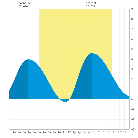 Brown Island tide chart for Friday, June 20, 2025